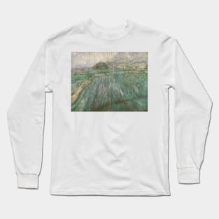 Rain by Vincent van Gogh Long Sleeve T-Shirt